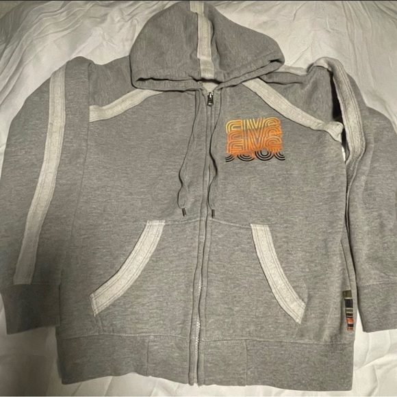 Triple Five Soul Grey hoodie full zip womens Large - Picture 4 of 9